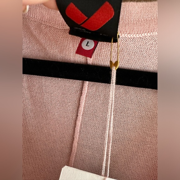 Happy Sheep Dolmen- Batwing style Sweater SIZE Large Ombré light Pink Mauve - Picture 3 of 8